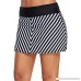 Arctic Cubic Wide Waistband Striped Stripe Mini A-Line Skater Skirt Brief Bikini Bottom Swimsuit Black B07KVKYKS6